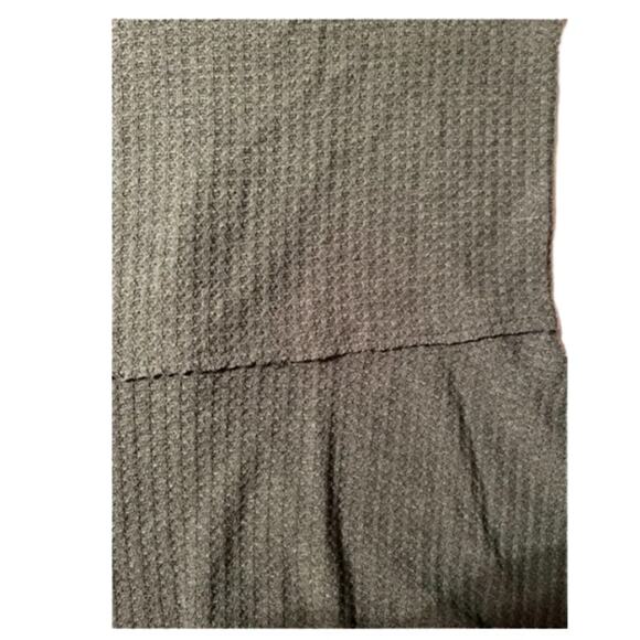 Merokeety Gray Thermal And Lace Long Sleeve Tunic Top Size Large - Picture 7 of 9